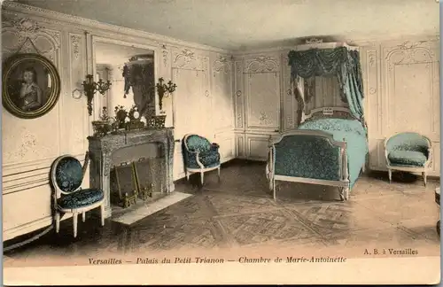 33113 - Frankreich - Versailles , Palais du Petit Trianon , Chambre de Marie Antoinette - nicht gelaufen