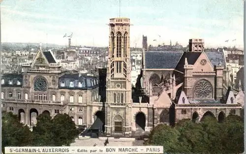 33121 - Frankreich - S'Germain L'Auxerrois , Edite par le Bon Marche , Paris - gelaufen