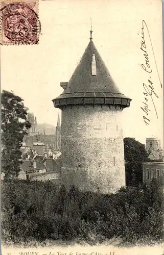 33123 - Frankreich - Rouen , La Tour de Jeanne d'Arc - gelaufen 1903
