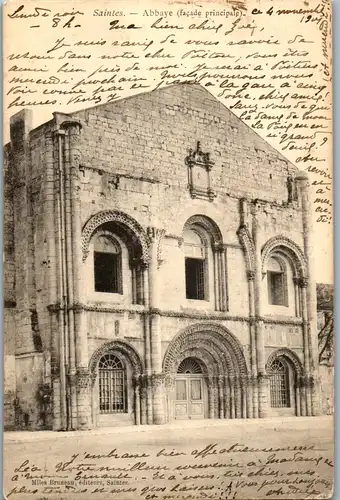 33130 - Frankreich - Saintes , Abbaye , Facade principale - gelaufen 1901