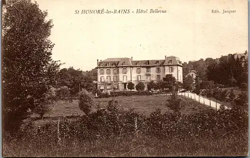 33132 - Frankreich - St. Honore les Bains , Hotel Bellevue - gelaufen 1928