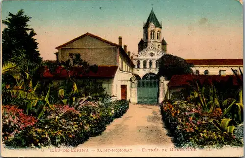 33135 - Frankreich - Saint Honorat , Entree du Monastere , Iles de Lerins  - gelaufen 1924