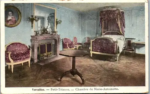 33138 - Frankreich - Versailles , Petit Trianon , Chambre de Marie Antoinette - nicht gelaufen