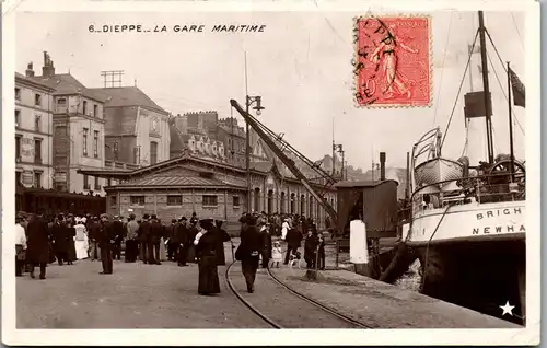 33149 - Frankreich - Dieppe , La Gare Maritime - gelaufen
