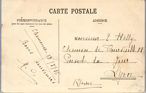 33165 - Frankreich - Chamonix , Aiguille d'Argentieres - gelaufen 1906