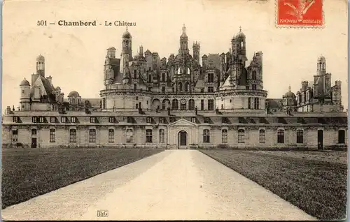 33166 - Frankreich - Chambord , Le Chateau - gelaufen 1915