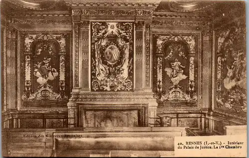 33176 - Frankreich - Rennes , Interieur du Palais de Justice , Chambro - nicht gelaufen