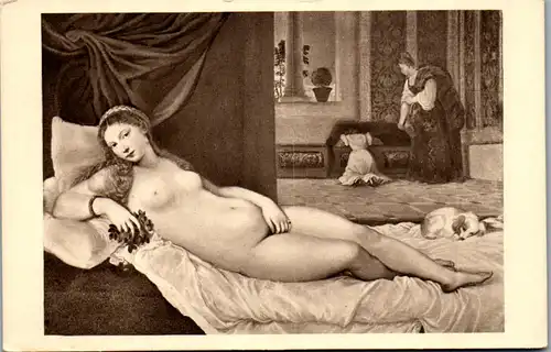 33186 - Künstlerkarte - Ruhende Venus , Tiziano Vecelli , Akt - nicht gelaufen