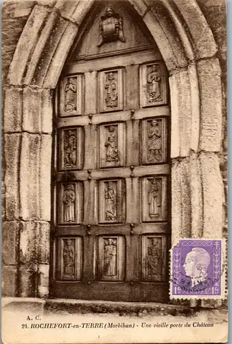 33201 - Frankreich - Rochefort en Terre , Morbihan , Une vieille porte du Chateau - gelaufen