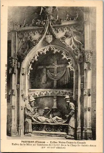 33206 - Frankreich - Poitiers , Vienne , Eglise Notre Dame la Grande - nicht gelaufen