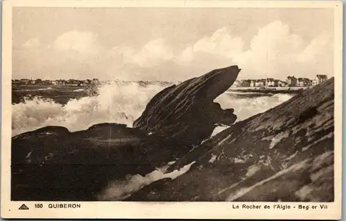 33215 - Frankreich - Quiberon , Le Rocher de l'Aigle , Beg er Vil - gelaufen 1938