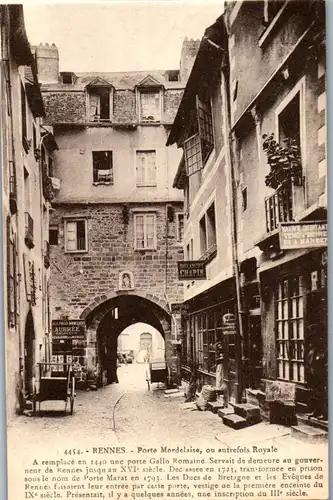 33220 - Frankreich - Rennes , Porte Mordelaise , ou autrefois Royale - nicht gelaufen