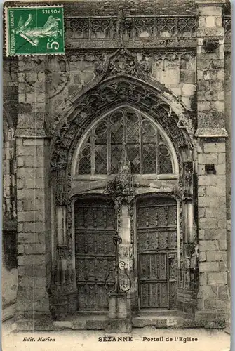 33227 - Frankreich - Sezanne . Portail de l'Eglise - gelaufen