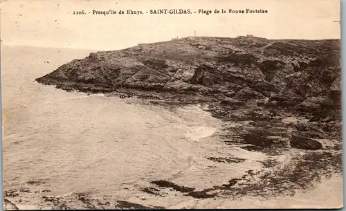 33257 - Frankreich - Saint Gildas , Plage de la Bonne Fontaine - gelaufen 1935
