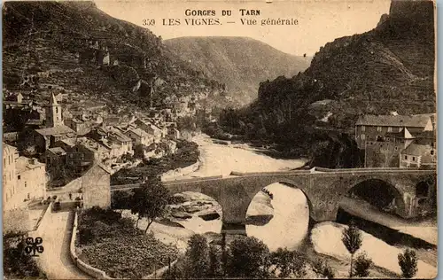 33264 - Frankreich - Les Vignes , Vue Generale , Gorges du Tarn - nicht gelaufen