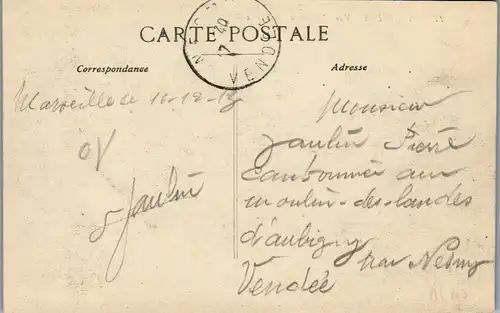 33268 - Frankreich - Marseille , Vue Generale du Vieux Port - gelaufen 1913