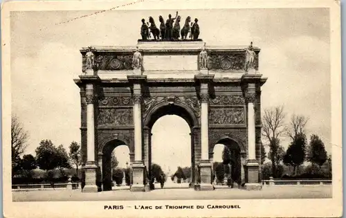 33273 - Frankreich - Paris , L'Arc de Triomphe du Carrousel - gelaufen