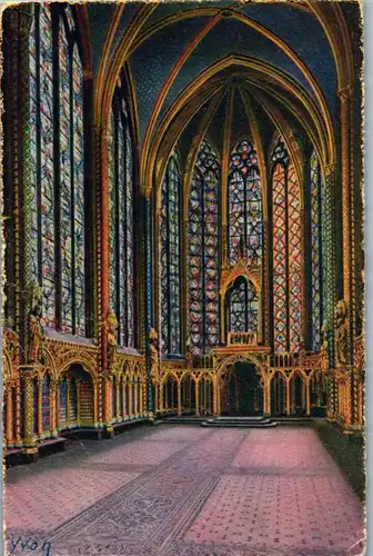 33274 - Frankreich - Paris ,  Interieur de la Sainte Chapelle - nicht gelaufen