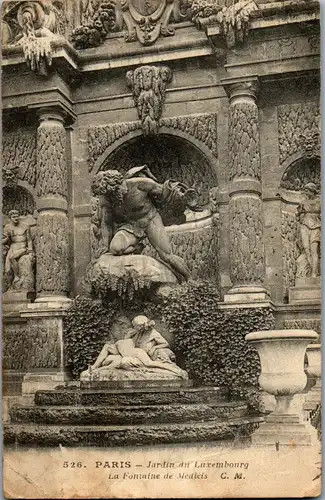 33276 - Frankreich - Paris , Jardin du Luxembourg , La Fontaine de Medicis - gelaufen