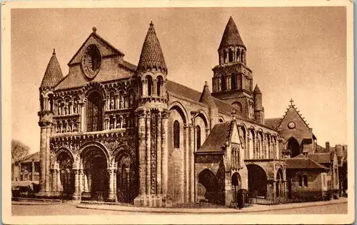 33279 - Frankreich - Poitiers , Vienne , Eglise Notre Dame la Grande , Facades Ouest et Sud - nicht gelaufen