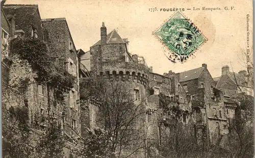 33292 - Frankreich - Fougeres , Les Remparts - gelaufen