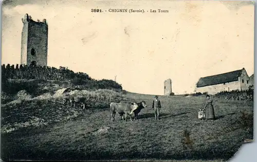 33294 - Frankreich - Chignin , Savoie , Les Tours - gelaufen 1924