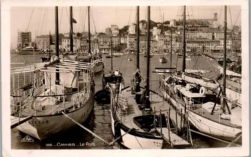 33298 - Frankreich - Cannes , Le Port - gelaufen 1933