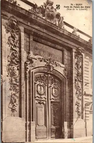 33303 - Frankreich - Dijon , Porte du Palais des Etats , Rue de la Liberte - gelaufen