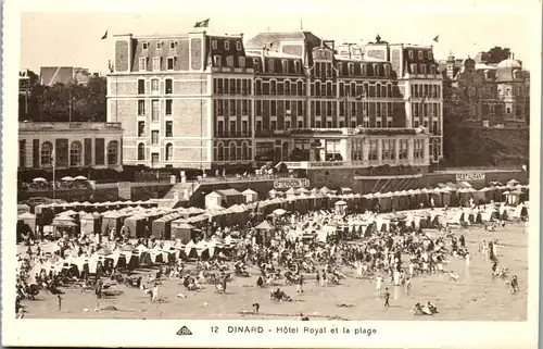 33305 - Frankreich - Dinard , Hotel Royal et la plage - nicht gelaufen