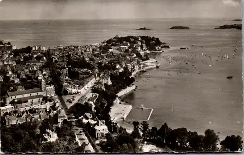 33311 - Frankreich - Dinard , La Promenade du Clair de Lune , Piscine du Prieure , Place de la Libertation - gelaufen 1954