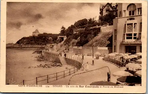 33312 - Frankreich - Dinard , Un coin du Bar Emeraude et Pointe du Moulinet , Cote d'Emeraude - nicht gelaufen
