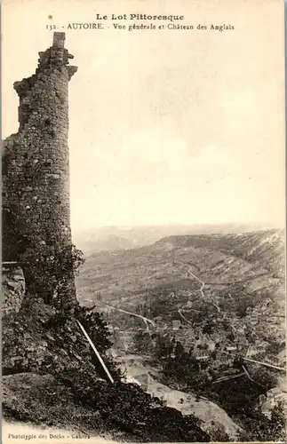 33321 - Frankreich - Autoire , Vue generale et Chateau Anglais - nicht gelaufen