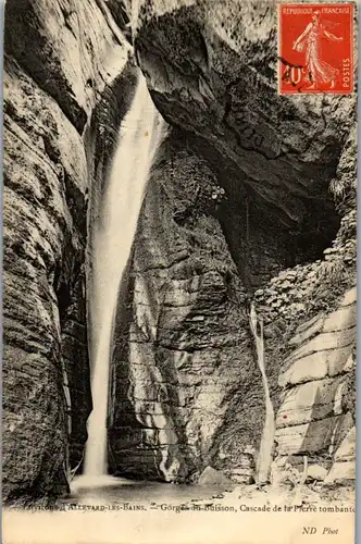 33330 - Frankreich - Allevard , Gorges du Buisson , Cascade de la Pierre tombante - gelaufen 1918
