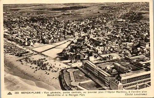 33335 - Frankreich - Berck Plage , Vue generale , partie centrale , au premier plan l'Hopital Maritime  - nicht gelaufen