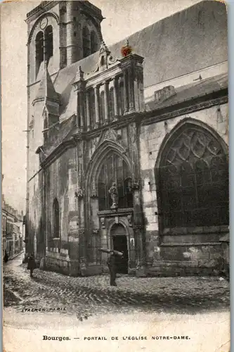 33336 - Frankreich - Bourges , Portail de l'Eglise Notre Dame - nicht gelaufen