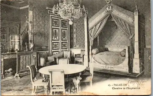 33343 - Frankreich - Palais de Compiegne , Chambre de l'Imperetrice - gelaufen 1917