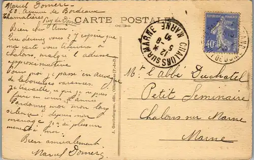 33346 - Frankreich - Ceyssat , Le Puy de Dome , Le Col de Ceyssat dans son nid de verdure - gelaufen 1910