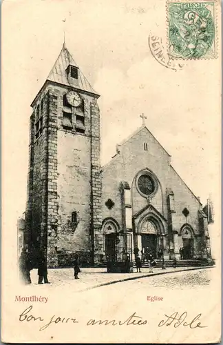 33358 - Frankreich - Montlhery , Eglise - gelaufen