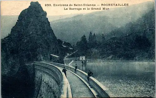 33370 - Frankreich - Rochetaillee , Le Barrage et le Grand Mur , Environs de Saint Etienne - nicht gelaufen