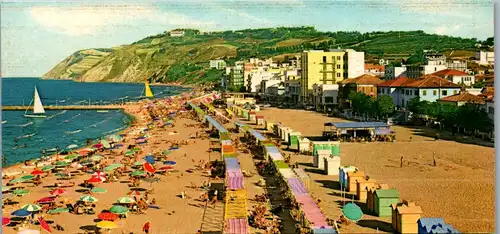 33375 - Italien - Gabicce , La Spiaggia , Strand - gelaufen 1965