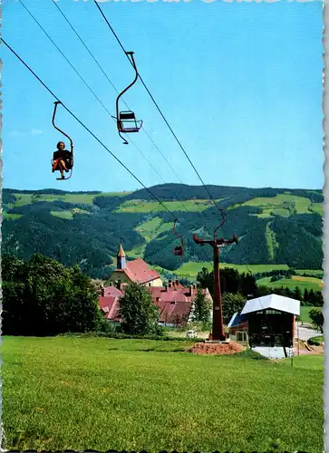 33401 - Niederösterreich - St. Corona am Wechsel , Sessellift zum Kampstein - gelaufen 1969