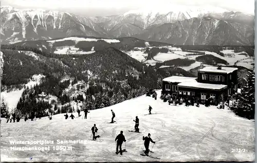 33403 - Niederösterreich - Semmering , Hirschenkogel , Ski , Panorama - gelaufen 1970