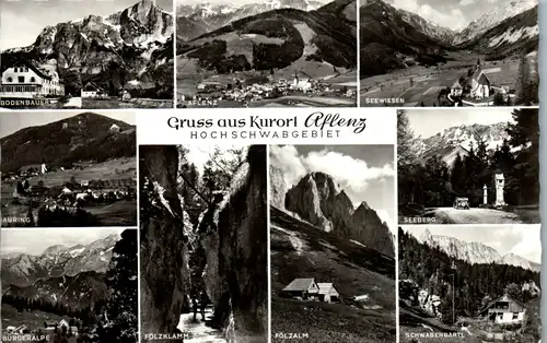 33406 - Steiermark - Aflenz , Hochschwab , Seewiesen , Seeberg , Schwabenbartl , Fölzalm , Fölzklamm - gelaufen 1967