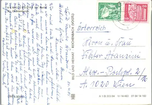 33432 - Deutschland - Hennigsdorf bei Berlin , Kulturhaus , Bahnhof , Hafen , Rathaus - gelaufen 1985