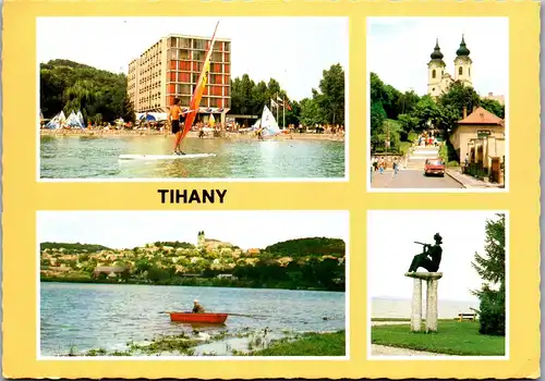 33451 - Ungarn - Tihany , Mehrbildkarte - gelaufen 1984