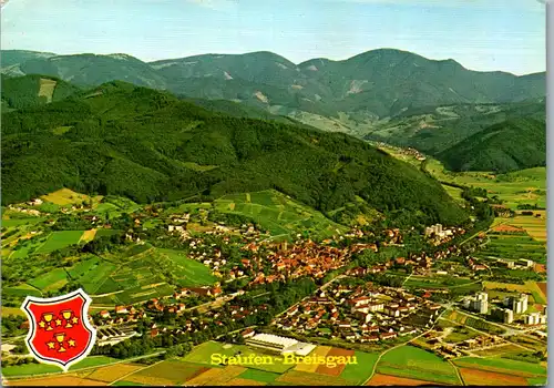 33452 - Deutschland - Staufen , Breisgau , Panorama - gelaufen 1986