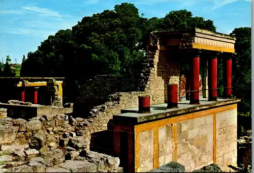 33481 - Griechenland - Knossos , North Entrance - gelaufen 1977