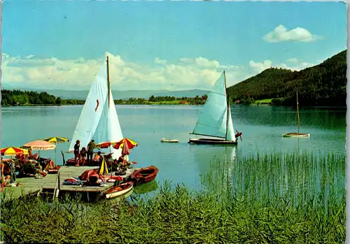 33485 - Kärnten - Klopeiner See , Segelboot - gelaufen 1978
