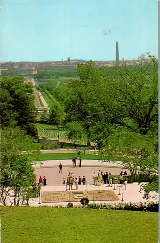 33516 - USA - Washington D. C. , John F. Kennedy Grave , Arlington National Cemetery - gelaufen