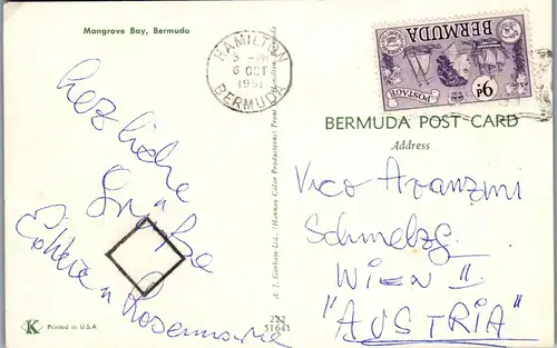 33517 - Bermuda - Mangrove Bay - gelaufen 1961